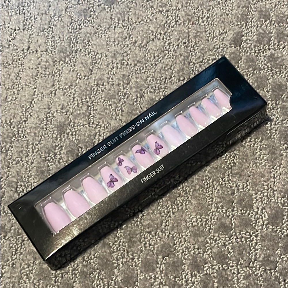 Purple Press-On Nails